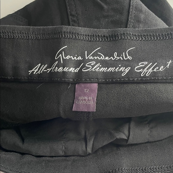 Gloria Vanderbilt Women's Pull-on Comfort Jean, High-Rise Pockets Black, 12 / Z2 - Picture 10 of 12